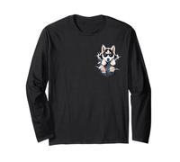 Divertente Siberian Husky Art per uomini, donne, bambini, amanti dei cani Maglia a Manica