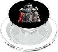 Divertente Siberian Husky Cane Kaiju Mostro Giapponese PopSockets PopGrip per MagSafe