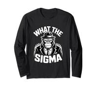 Divertente Sigma Gorilla Cosa Il Sarcastico Detto Maglia a Manica