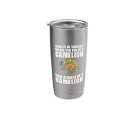 Divertente Sii sempre te stesso a meno che tu non possa essere un camelion Bicchiere termico in acciaio inox doppia parete