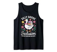 Divertente Silly Goose Inclusione Tutti Appartiene Detto Umorismo Canotta