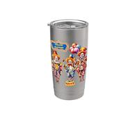 Divertente Silly Triste Clown Circo Bicchiere termico in acciaio inox doppia parete