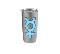 Divertente simbolo di mercurio - Planet Astrology Astrological Zodiac Bicchiere termico in acciaio inox doppia parete