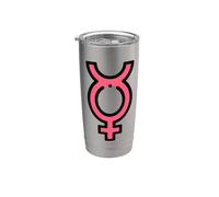 Divertente simbolo di mercurio - Planet Astrology Astrological Zodiac Bicchiere termico in acciaio inox doppia parete