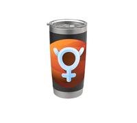Divertente simbolo di mercurio - Planet Astrology Astrological Zodiac Bicchiere termico in acciaio inox doppia parete