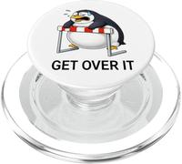 Divertente simpatico cartone animato pinguino ostacolo salto fallito PopSockets PopGrip per MagSafe