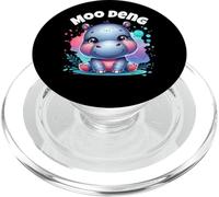 Divertente simpatico ippopotamo Moo Deng PopSockets PopGrip per MagSafe
