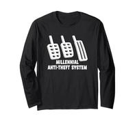 Divertente Sistema antifurto Millennial Maglia a Manica