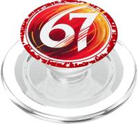 Divertente Six Seven 6 7 Meme 67 Camicia Meme Gen Alpha PopSockets PopGrip per MagSafe