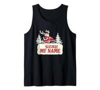 Divertente slittino Il Mio Nome con Babbo Natale Costume Canotta