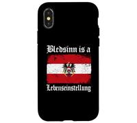 Divertente slogan umoristico austriaco Bledsinn è un Lebenseinstellung Custodia per iPhone X/XS