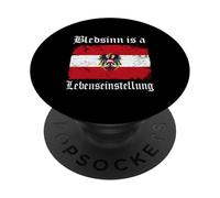 Divertente slogan umoristico austriaco Bledsinn è un Lebenseinstellung PopSockets PopGrip Adesivo