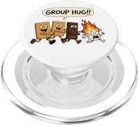 Divertente Smores Group Hug Marshmallow sul fuoco Camping Camp PopSockets PopGrip per MagSafe