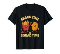 Divertente Snack Time Squad Goals Grafica Maglietta