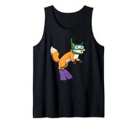 Divertente Snorkeling Volpe Cartone Animato Design Carino Animale subacqueo Canotta