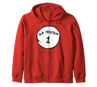 Divertente Software di Garanzia di qualità IT - QA Tester 1 Felpa con Cappuccio