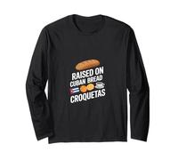 Divertente sollevato su Pane Cubano e croquetas dicendo Maglia a Manica
