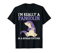 Divertente Sono Davvero Un Pangolin In Un Umano Costume Di Halloween Maglietta