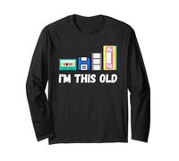 Divertente, sono questa vecchia cassetta VHS floppy disk degli anni '80 con tecnologia retrò Maglia a Manica