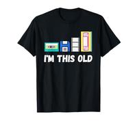 Divertente, sono questa vecchia cassetta VHS floppy disk degli anni '80 con tecnologia retrò Maglietta