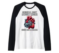Divertente Sopravvissuto alla chirurgia di Bypass a Cuore Aperto, trapianto di Cuore Maglia con Maniche Raglan