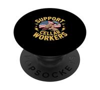 Divertente sostegno cantina lavoratori sindacato dicendo PopSockets PopGrip Adesivo