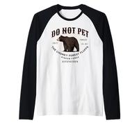 Divertente Souvenir a Forma di Orso Nero di Pigeon Forge Tennessee Maglia con Maniche Raglan