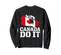 Divertente Souvenir da Viaggio con Mappa del Canada, in Acero Felpa