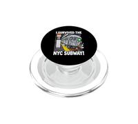 Divertente souvenir di New York con scritta "I Survived the NYC Subway!" PopSockets PopGrip per MagSafe