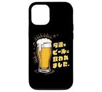 Divertente souvenir giapponese Kanji Beer Saved Me Again This Week Custodia per iPhone 12/12 Pro