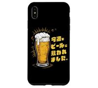 Divertente souvenir giapponese Kanji Beer Saved Me Again This Week Custodia per iPhone XS Max