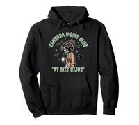 Divertente spaventoso Halloween Cansada Moms Club Mis Hijos Felpa con Cappuccio