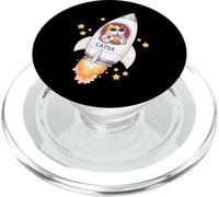 Divertente Spazio Gatto Astronauta Bere Boba Bolla Latte Tè Bambini PopSockets PopGrip per MagSafe