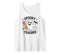 Divertente spettrale fantasma insegnante Halloween scuola educatore Canotta