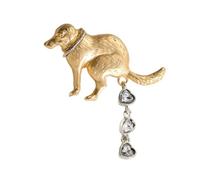 Divertente spilla a forma di cacca di cane, leggera e robusta, ideale per aggiungere un tocco di divertimento a qualsiasi occasione per iniziare una conversazione, Misura unica, come descritto