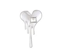 Divertente spilla a forma di cuore spilla in metallo accessori per collare di personalità gioielli tendenza, Misura unica, come descritto