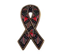 Divertente spilla a forma di nastro nero elegante per feste in lega con texture adatta per feste e regali per dare una decorazione elegante