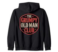 Divertente Spilla da Uomo con Scritta The Grumpy Old Man Club Felpa con Cappuccio