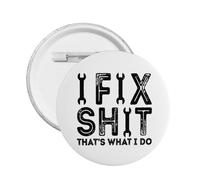 Divertente spilla vintage "I Fix Shit That's What I Do" per cappelli, zaini e vestiti, 5 pezzi M