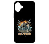 Divertente Spinosauro Dinosauro Kaiju Mostro Giapponese Custodia per iPhone 16 Plus