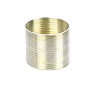Divertente spirale metallica arcobaleno colorata nostalgica che scende le scale camminando con molla magica, 1 pz.(Gold)