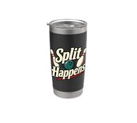 Divertente Split Happens Dieci Pin Bowling League Bicchiere termico in acciaio inox doppia parete