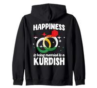 Divertente Sposato con Una Moglie curda Marito Kurdistan Felpa con Cappuccio