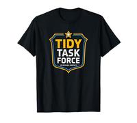 Divertente squadra di pulizie TIDY TASK FORCE Lady Clean Police Squad Maglietta