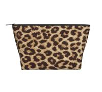 Divertente stampa leopardata, Borsa da toilette Borsa per trucco Borsa per cosmetici Borsa da toilette da viaggio portatile