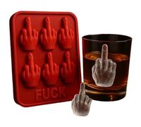 Divertente stampo per cubetti di ghiaccio a dito medio, riutilizzabile in silicone, senza BPA, divertente forma di cubetti di ghiaccio per fare whisky, cocktail party, bar cucina must have