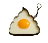 Divertente stampo per uova a dito medio, gadget da cucina, accessori portatili per griglia e idea regalo unica (a forma di cacca)
