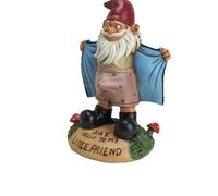 Divertente Statua di Gnomo da Giardino birichino, Statuetta da Giardino, Dì Ciao al Mio Piccolo Amico, Statuette di gnomi in Resina, Decorazioni per la casa, Patio, Cortile, Prato, Veranda, decorazio