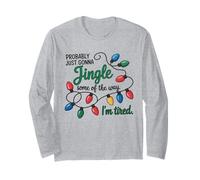 Divertente, STO Solo Andando a tintinnare Un podel Modo in Cui Sono Stanco Maglia a Manica