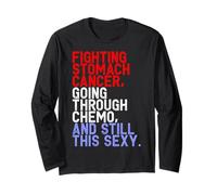 Divertente stomaco cancro combattente Chemo paziente Inspirational Maglia a Manica